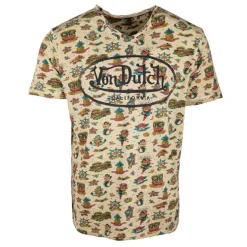 Tee shirt allover logo poitrine Homme VON DUTCH