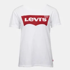 Tee shirt avec grand logo rouge coton Femme LEVI'S