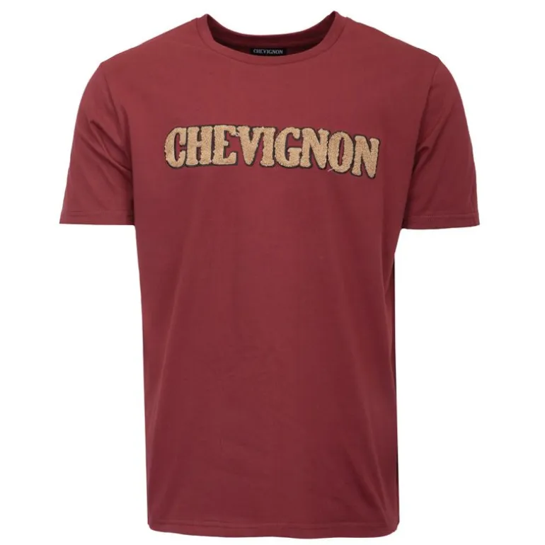 Tee shirt avec logo fausse fourrure Homme CHEVIGNON