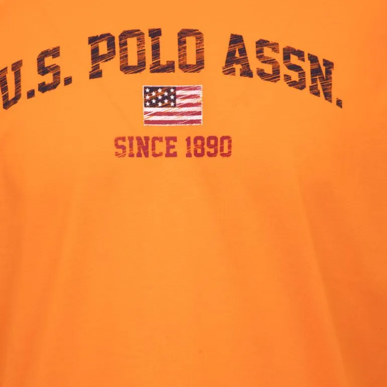 Tee shirt avec texte logo acid green nick Homme US POLO