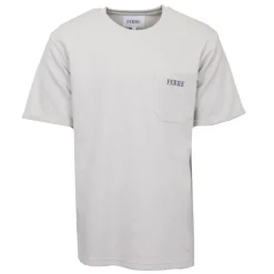 Tee shirt basique avec poche tissu texturé logo brodé Homme GIANFRANCO FERRE