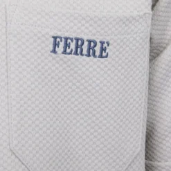 Tee shirt basique avec poche tissu texturé logo brodé Homme GIANFRANCO FERRE