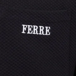 Tee shirt basique avec poche tissu texturé logo brodé Homme GIANFRANCO FERRE