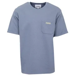 Tee shirt basique avec poche tissu texturé logo brodé Homme GIANFRANCO FERRE