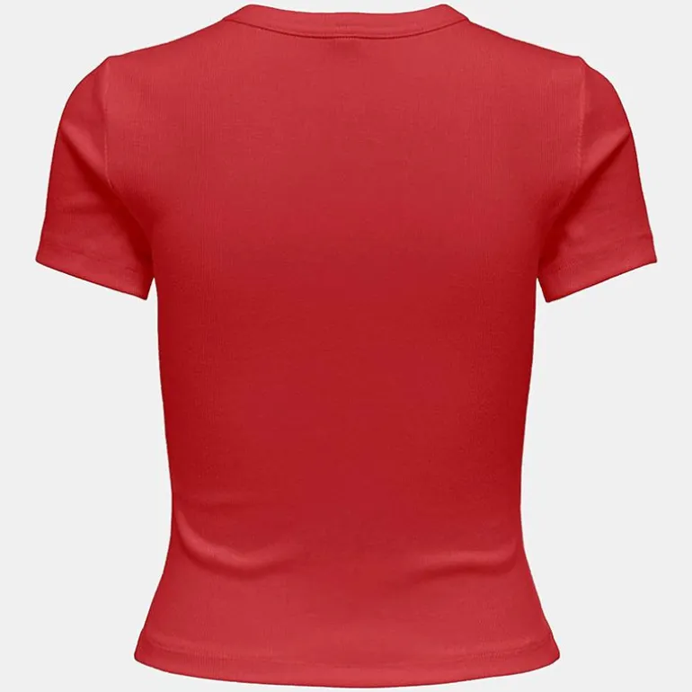 Tee shirt basique col rond coton bio Femme ONLY