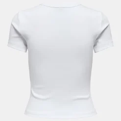 Tee shirt basique col rond coton bio Femme ONLY