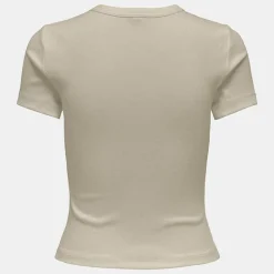 Tee shirt basique col rond coton bio Femme ONLY