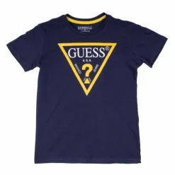 Tee shirt basique coton col rond avec logo Enfant GUESS
