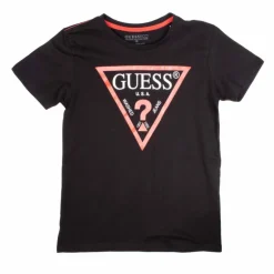 Tee shirt basique coton col rond avec logo Enfant GUESS