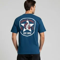 Tee shirt basique imprimé étoile dos Homme WHEELS AND WAVES