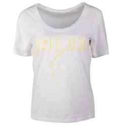Tee shirt blanc inscription amour jaune dora Femme CORLEONE