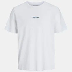 Tee shirt blanc mine col rond motif soleil levant Homme JACK & JONES