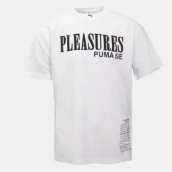 Tee shirt blanc Puma x Pleasures avec inscription Homme PUMA