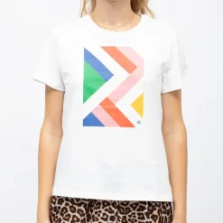 Tee shirt blanc tal imprimé graphique Femme LA PETITE ETOILE