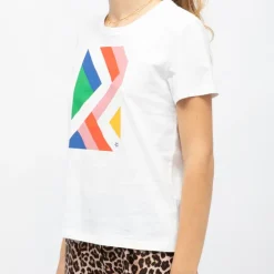 Tee shirt blanc tal imprimé graphique Femme LA PETITE ETOILE