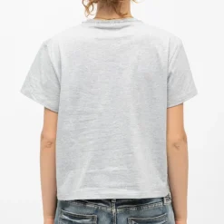 Tee shirt carré basique gris chiné tomi Femme LA PETITE ETOILE