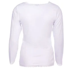 Tee shirt chaud à dentelle col V ysia Femme BURTON OF LONDON