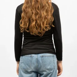 Tee shirt chaud col V à dentelle kalou Femme RODIER