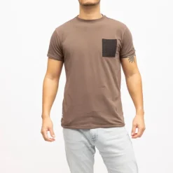 Tee shirt classique poche avec imprimé Homme DEELUXE 74