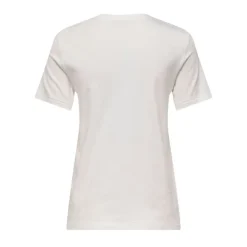 Tee shirt cloud dancer avec coeur noir en coton Femme ONLY