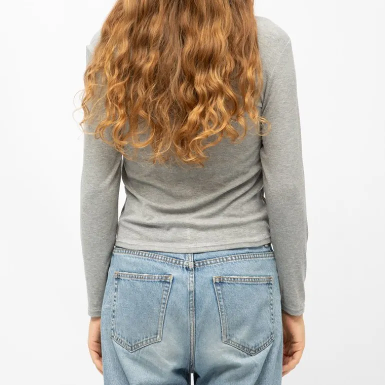 Tee shirt col bateau aliona avec zip noeud brodé Femme BURTON OF LONDON