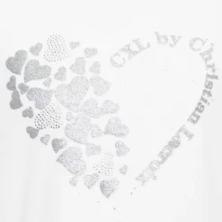 Tee shirt col montant imprimé coeur et paillettes Enfant CXL BY CHRISTIAN LACROIX