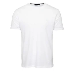 Tee shirt col ras de cou tissu chiné coton Homme PIERRE CARDIN