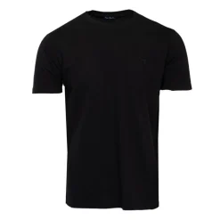 Tee shirt col ras de cou tissu chiné coton Homme PIERRE CARDIN