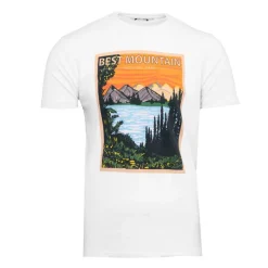 Tee shirt col rond imprimé paysage de montagne Homme BEST MOUNTAIN