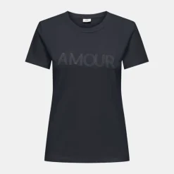 Tee shirt col rond michigan coton Amour Femme JDY