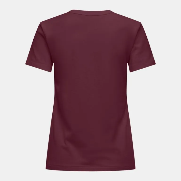 Tee shirt col rond michigan coton Amour Femme JDY