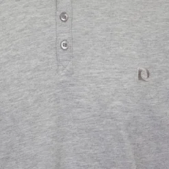 Tee shirt col tunisien avec boutons Homme PIERRE CARDIN