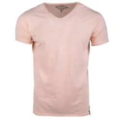 Tee shirt col v en coton uni myke-b Homme BLAGGIO