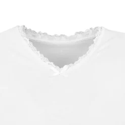 Tee shirt col v venezia avec dentelle Femme CHANTAL THOMASS