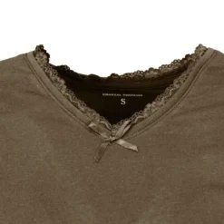 Tee shirt col v venezia avec dentelle Femme CHANTAL THOMASS