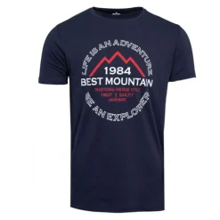 Tee shirt coton basique imprimé textuel Homme BEST MOUNTAIN