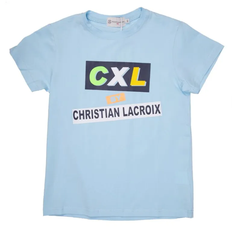 Tee shirt coton basique imprimé texte avec Enfant CXL BY CHRISTIAN LACROIX