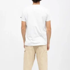 Tee shirt coton col v basique uni Homme SCHOTT