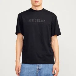 Tee shirt coton frederiksberg col ras de cou manches courtes Homme JACK & JONES