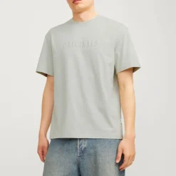 Tee shirt coton frederiksberg col ras de cou manches courtes Homme JACK & JONES