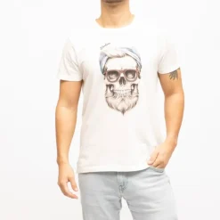 Tee shirt coton garland imprimé tête de mort Homme DEELUXE 74