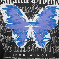 Tee shirt coton imprimé papillon glitch avec textes Homme PANAME BROTHERS