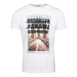 Tee shirt coton imprimé pont de Brooklyn Homme PANAME BROTHERS