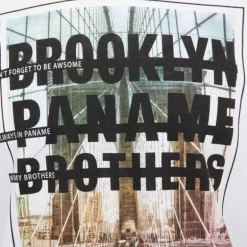Tee shirt coton imprimé pont de Brooklyn Homme PANAME BROTHERS