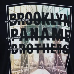 Tee shirt coton imprimé pont de Brooklyn Homme PANAME BROTHERS