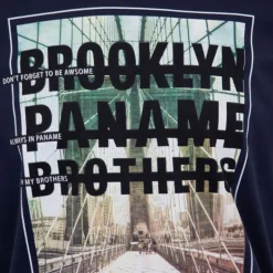 Tee shirt coton imprimé pont de Brooklyn Homme PANAME BROTHERS