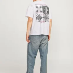 Tee shirt coton Noho dos imprimé design et graphique Homme JACK & JONES