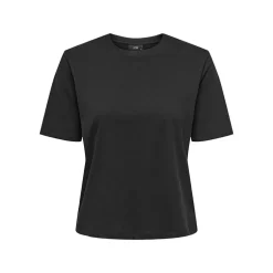 Tee shirt court coton rex col rond Femme JDY