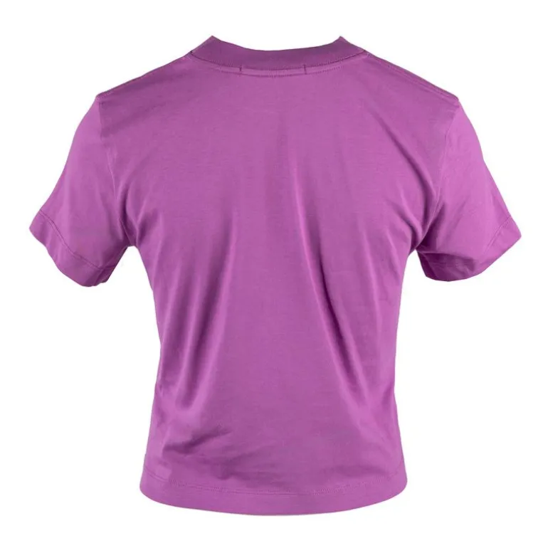 Tee shirt court violet en coton Femme CALVIN KLEIN