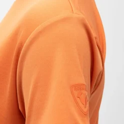 Tee shirt crop top de sport technique manches courtes orange Femme ROSSIGNOL